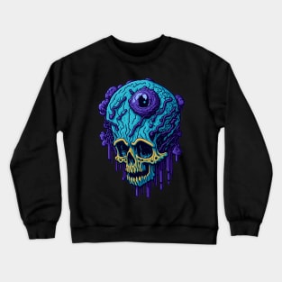 Big Brain Alien Skull Crewneck Sweatshirt